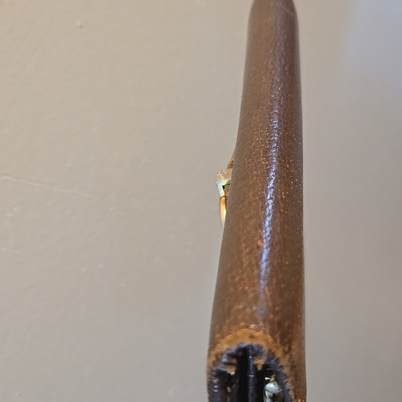 Gucci Vintage Kisslock Wallet Brown Leather - Picture 8 of 13